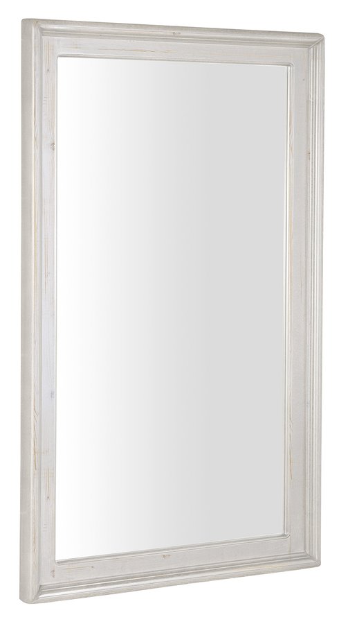 RETRO zrkadlo zrkadlo v drevenom ráme 700x1150mm, starobiela