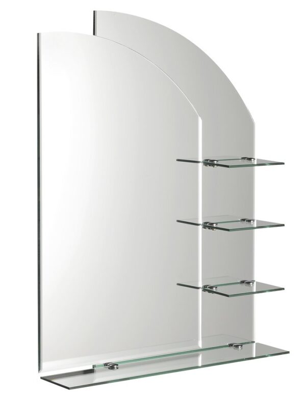 Zrkadlo WEGA s policami 65x90cm
